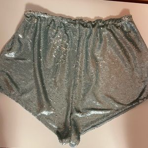 intimately free people disco sequin shorts (M)